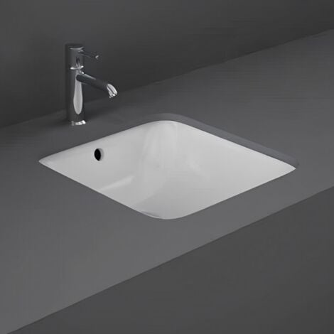 RAK Variant Square Undermount Countertop Basin 415mm Wide - 0 Tap Hole