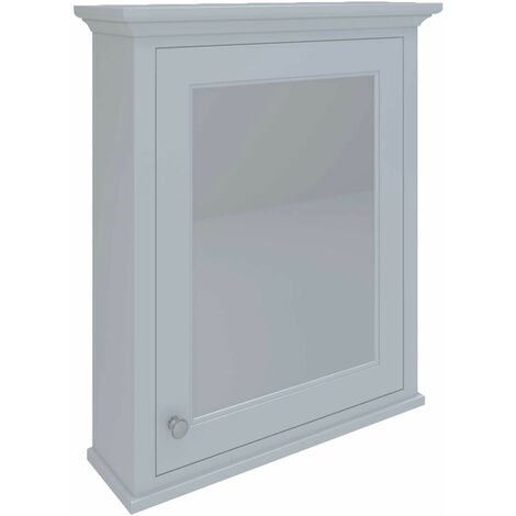 RAK Washington Mirrored Bathroom Cabinet 650mm W x 750mm H - White