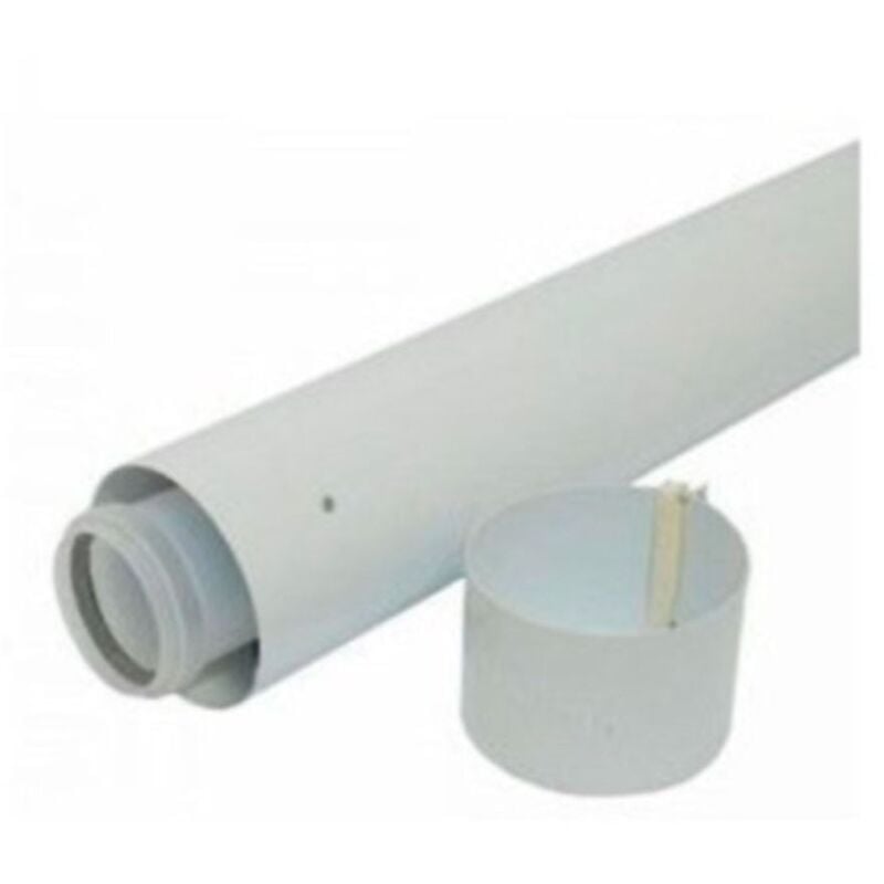 Tube d'extension 60/100 X 0,5 mt. pour chaudières à condensation Saunier Duval