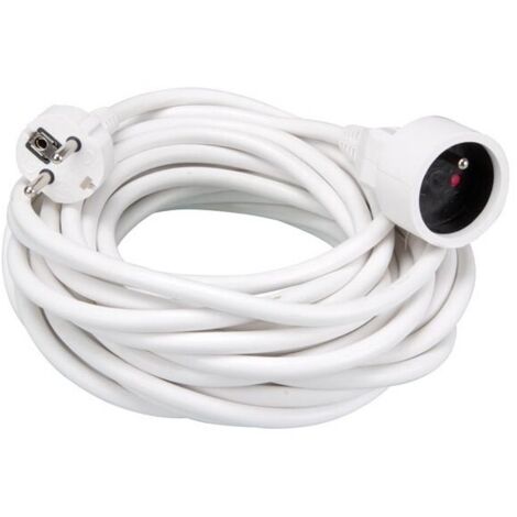 Rallonge - 10 m - blanc - 3g1 5