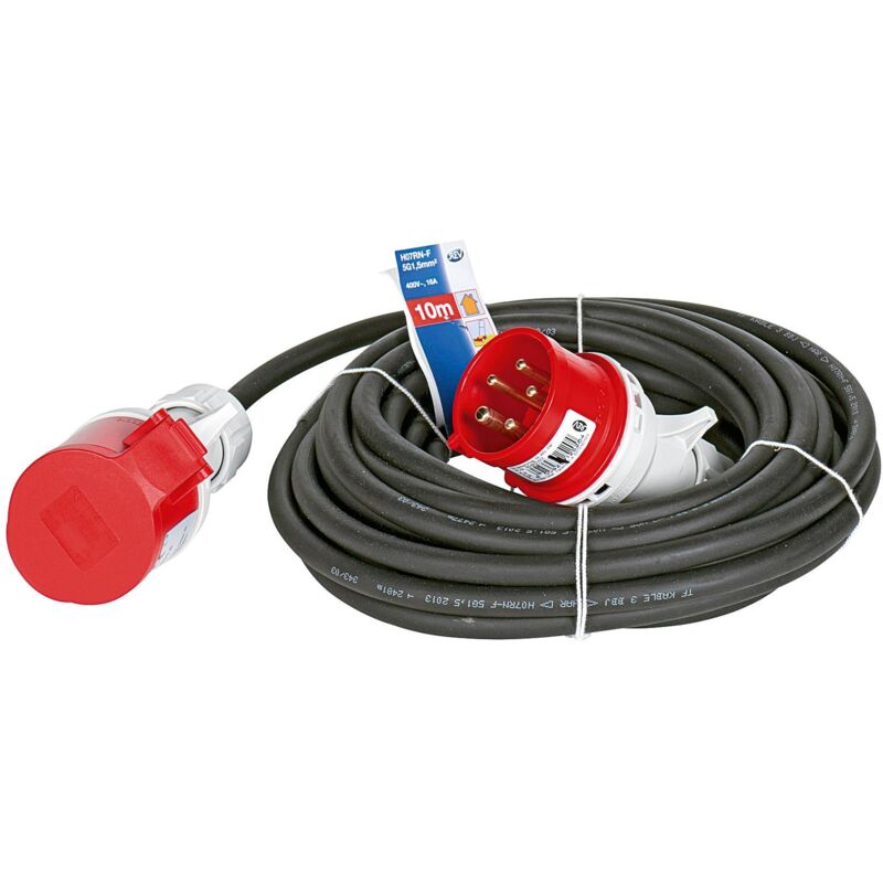 CEE-Verlängerungskabel 16A 10m schwarz H07RN