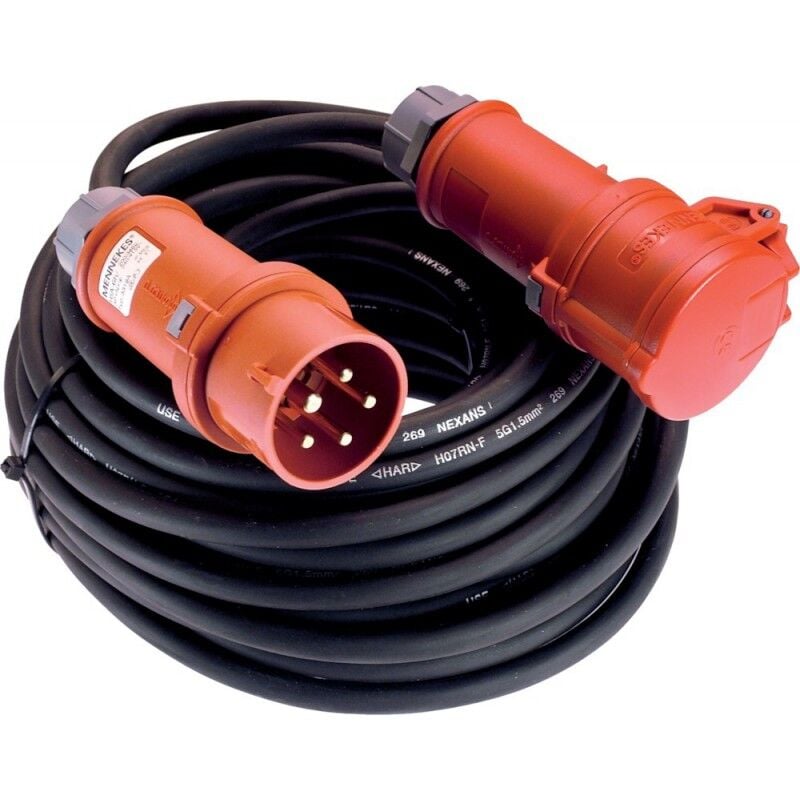 Cee Starkstromverlängerung 32A 22kw 10m H07RN-F 5G6 IP44