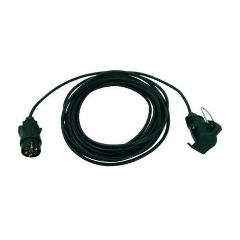 Rallonge 2,50 m - 7 x 1 mm² avec fiches mâle / prolongation femelle plastique