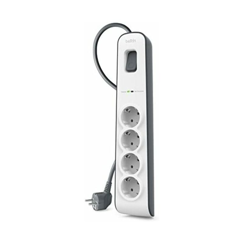 BSV400 SurgeStrip - Bande de protection contre les surtensions à 4 voies avec cordon d'alimentation de 2 m, white - Belkin