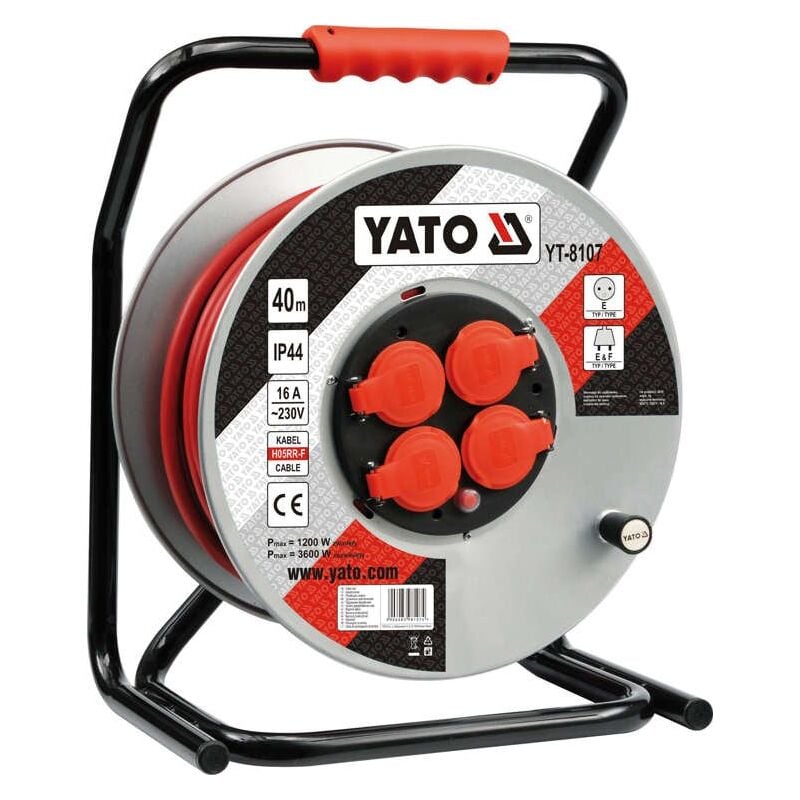 Rallonge fût plastique 40m 3x2.5mm2 - Yato