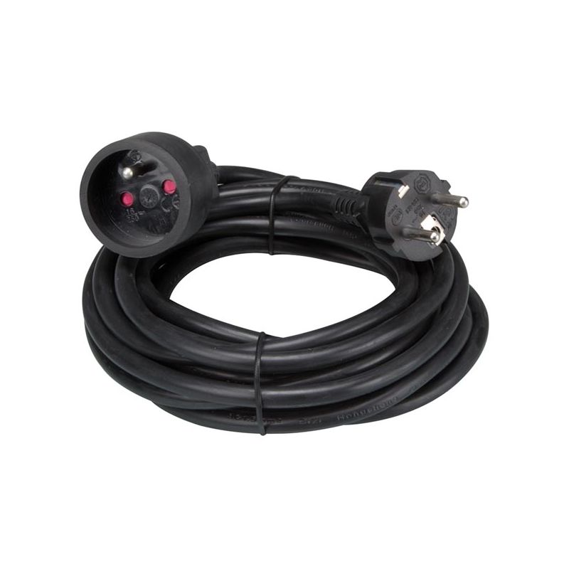 Rallonge - 5 m - noir - 3G1.5 EC05B