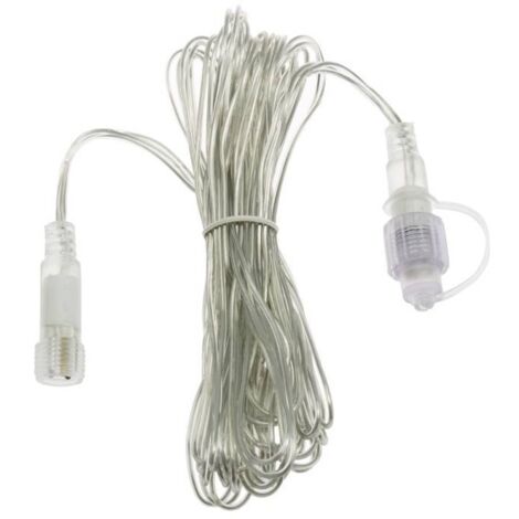 Rallonge 5 mètres câble transparent pour guirlande lumineuse 24V Lotti