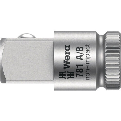 Rallonge 781 A carré 1/4 sortie 1/4 pouce 3/8 pouce L.25,2mm WERA