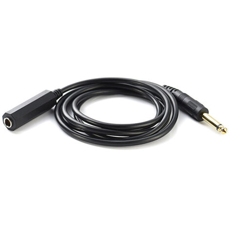 Rallonge audio pour microphone de clavier électronique mono mâle vers femelle 6,5 mm  câble d'extension pour guitare double conducteur mâle vers femelle 6,35 mm.