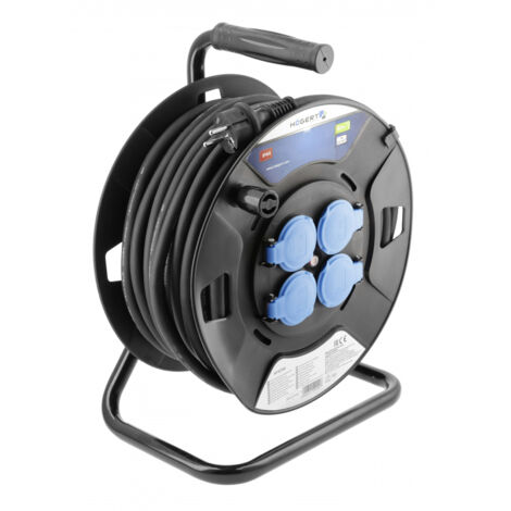 Rallonge avec bobine Hogert HT1E735 30 m 3x2 5 mm²