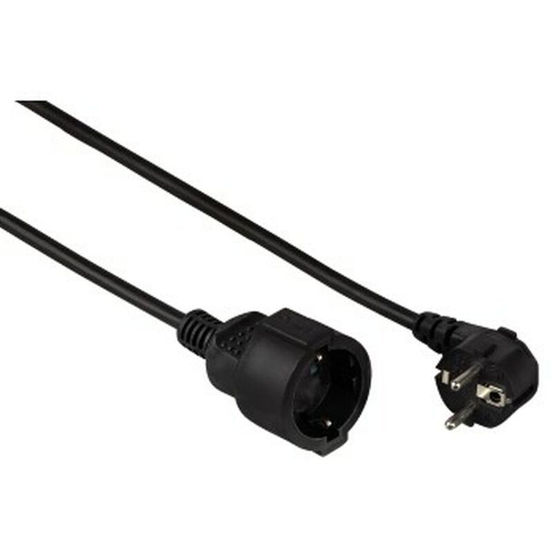 Rallonge avec contact de protection ''profi'', 2 m, noire Hama 00047868