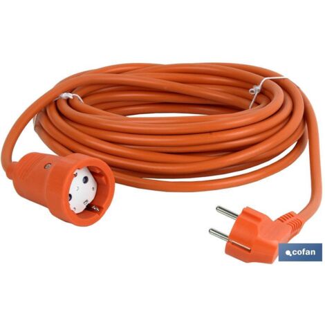 Rallonge Bipolaire Avec Câble Latéral T/T 16a250v 10m Orange