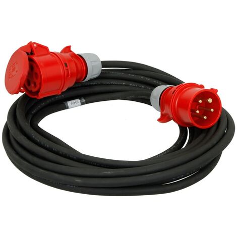 Rallonge CEE fiche 16A 400V longeur 10m