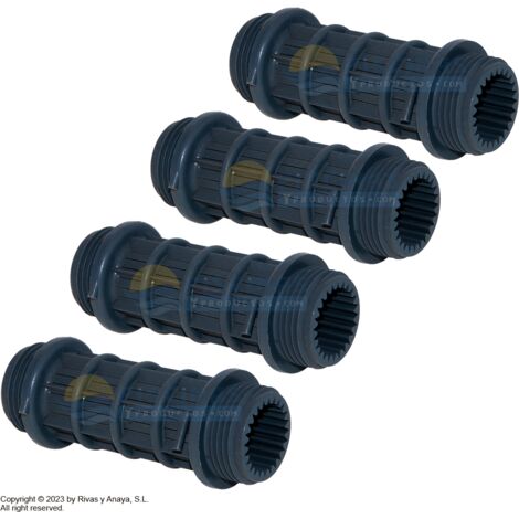 Rallonge crépine 1" - 100 mm. AstralPool pack de 2 unités