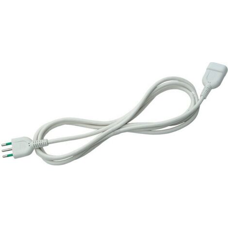 Rallonge de cA ble 5 m 3x0,75 fiche 10A + prise by-pass T + protection T IP20