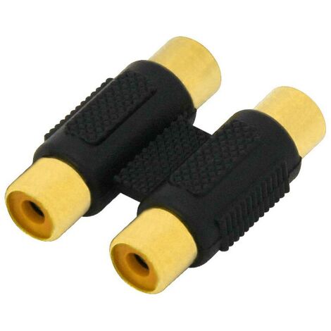 Rallonge de connecteur RCA, 2 prises RCA