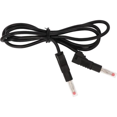 Rallonge de ligne de mesure à connecteur double et connecteur supplémentaire 1.100 mm (noire)
