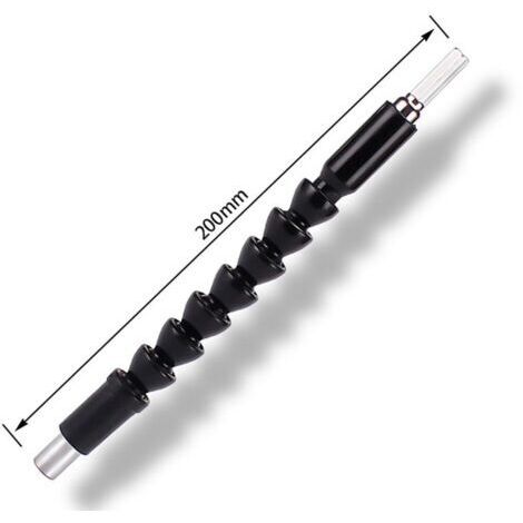 rallonge de perceuse flexible, tournevis électrique universel avec tige flexible, rallonge de perceuse, connecteur de perceuse à main étendu, tuyau de cintrage multifonctionnel (200 mm)