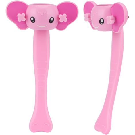 Rallonge de Poignée D'évier Extension de Robinet Pp Rallonge de Robinet pour Enfants Forme de Dessin Animé Mignon Luminaires de Salle de Bain pour Tout-petits Enfants(bleu)