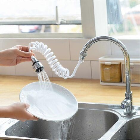 rallonge de protection anti-éclaboussures rétractable pour robinet de cuisine