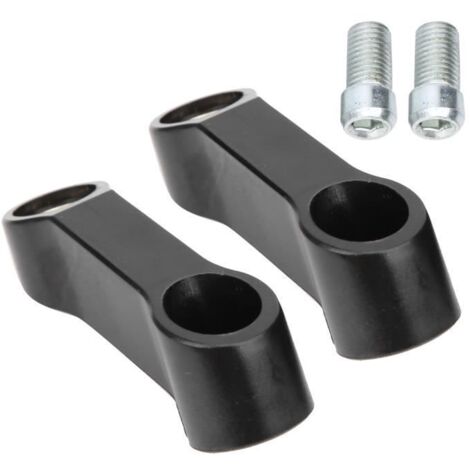 Rallonge De Rétroviseur De Guidon 2 Pièces 0.4In M10 Moto Miroir Riser Entretoises Adaptateur D\'Extension Accessoire