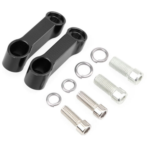 Rallonge de rétroviseur, kit adaptateur adaptateur rétroviseur moto 10mm 8mm Riser Mount Extender