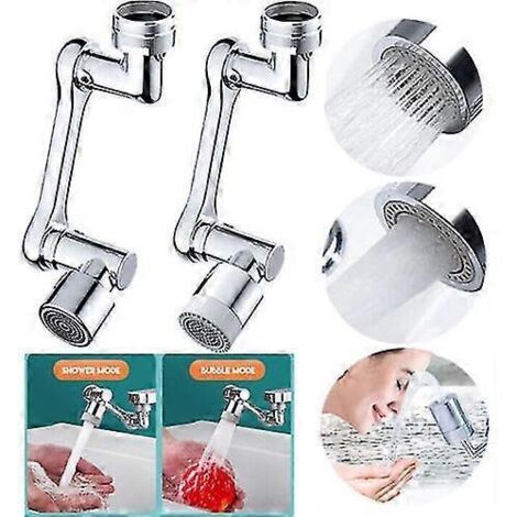 Rallonge de robinet 1080 avec filtre anti-éclaboussures rotatif et jet rotatif pour cuisine