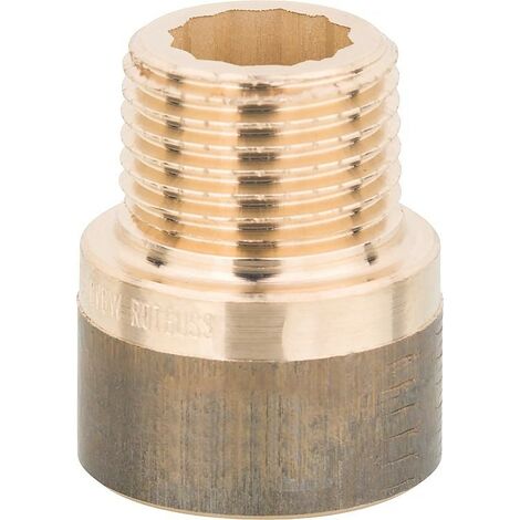 Rallonge de robinet 3540, R3/8" x Rp3/8" x 80 mm bronze