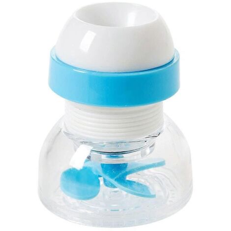 Rallonge de robinet de cuisine flexible et réglable - Économie d'eau, pommeau de douche anti-éclaboussures, filtre à eau, bleu