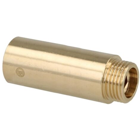 Rallonge de robinet, modele lourd male-fem 1/2", 80 mm laiton