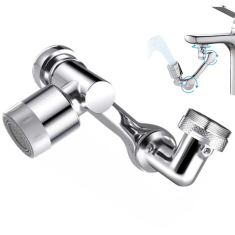 Rallonge De Robinet Pivotante Robinet De Filtre Universel Anti éclaboussures Aérateur De Robinet Rotatif Universel Robinet 1080 Degrés Aérateur D'extension De Robinet Abs Pour Cuisine Salle De Bain