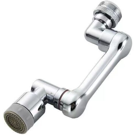 Rallonge de robinet pivotante universelle, robinet d'évier de cuisine pivotant à 1080 degrés, protection anti-éclaboussures, bras robotique pivotant 2 en 1, fixation de robinet à double mode