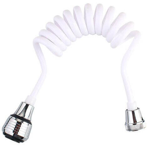 Rallonge De Robinet, Pulvérisateur De Robinet D'évier Amovible, Robinet De Cuisine Domestique Allongé, Robinet d'eau Moussant Rétractable Portable, Tête De Robinet D'évier(Blanc)