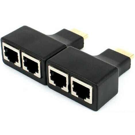 Rallonge de signal HDMI pour RJ45 cat 5e/6 jusqu'à 30m Yatek YK-D30C
