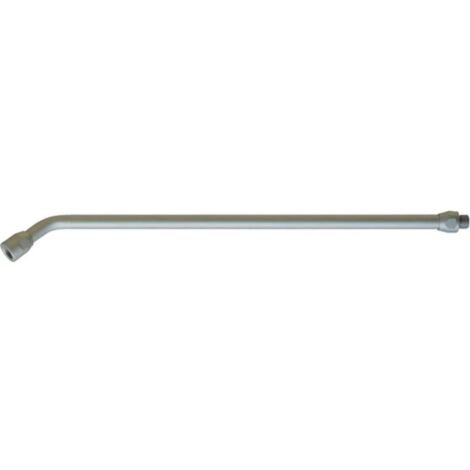 Rallonge de soufflettes  aluminium courbée L. 450 mm