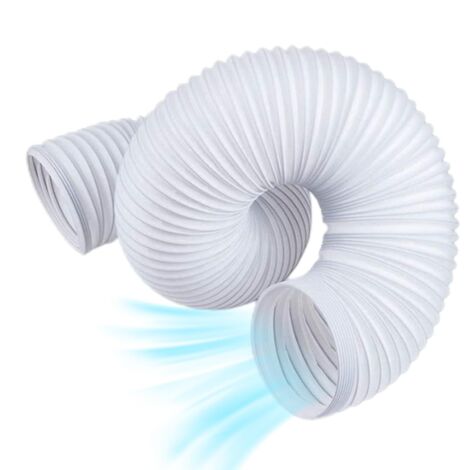 Rallonge de tuyau de climatisation, Tuyau d'Échappement de Climatiseur Portable de 150mm de Diamètre, Conduit De Ventilation D'Échappement De Chaleur Télescopique
