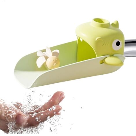 Rallonge d'évier pour – Extension d'évier en Forme de Requin sans Danger pour Les, Accessoires de Robinet réglables pour Le Lavage des Mains, Salle de Bain, Cuisine, Jardin