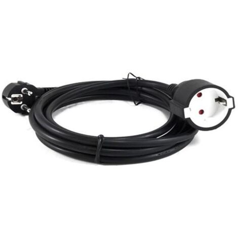 Rallonge électrique 10m 3x1.5 mm Noir
