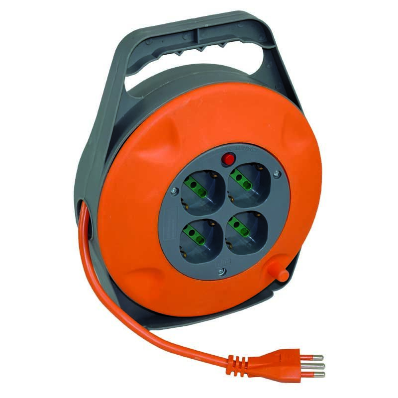 Rallonge électrique à rouleau avec disjoncteur thermique rallonge fermée 10 m