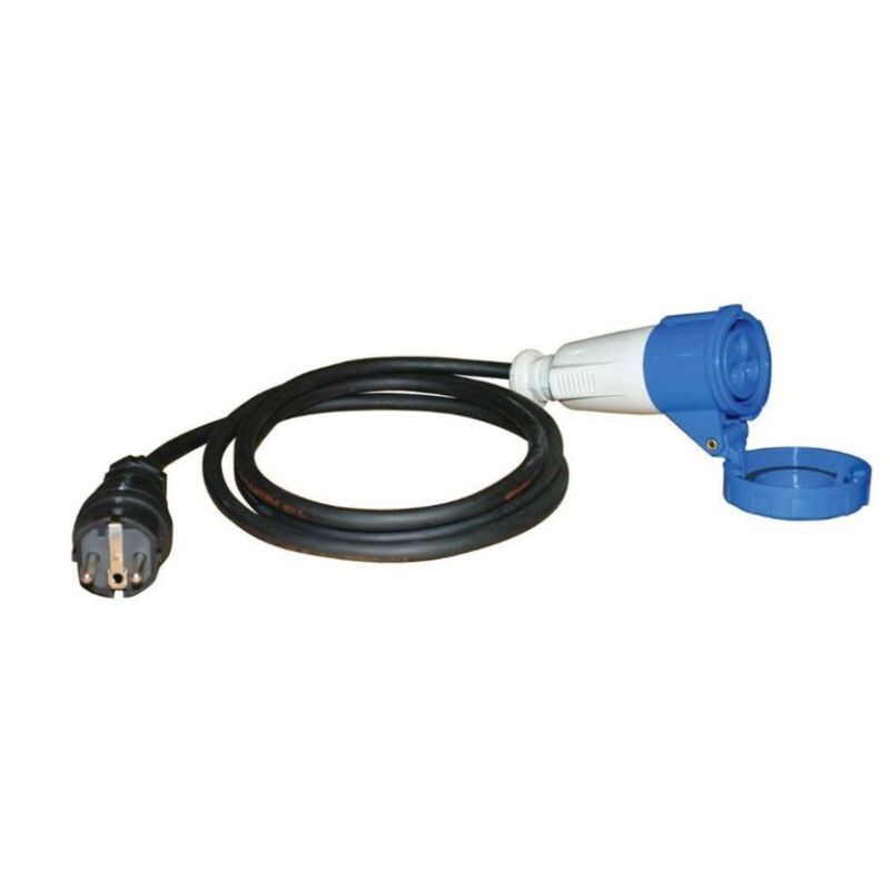 Cee Adapterleitung + Klappdeckel 230V 16A 1,5m H07RN-F 3G2,5