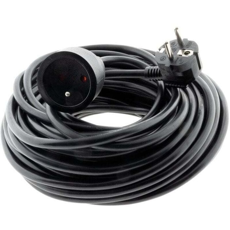 Rallonge électrique ménager avec terre l. 20 m ho5vvf 3g1.5 - Inotech