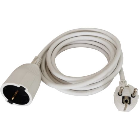 Rallonge électrique RS PRO 20m, 1 prise prises Type F - Schuko allemand, 250 V 16A, IP20 ( Prix pour 1 )