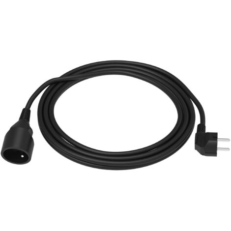Rallonge électrique RS PRO 5m, 1 prise prises FR 2P+T, 230V 16A, IP20 ( Prix pour 1 )