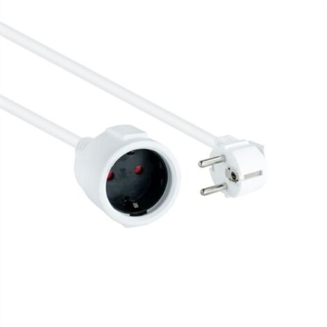 Rallonge électrique Schuko Cee7 White 3m Nanocable 10.22.0603-w