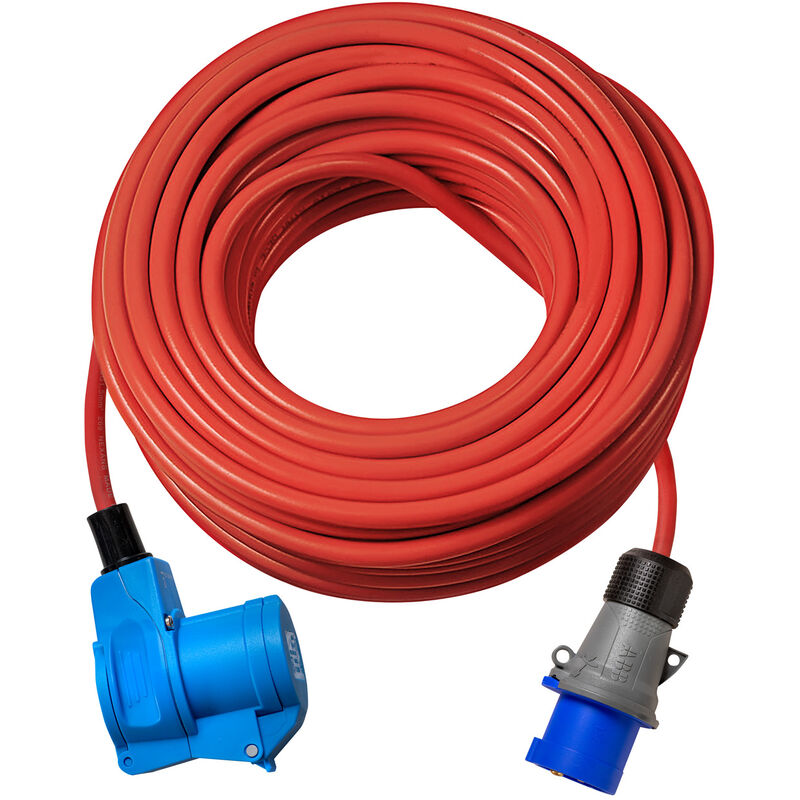 Rallonge électrique solutions outdoor avec fiche cee P17 - IP44 10m - H07RN-F 3G2,5