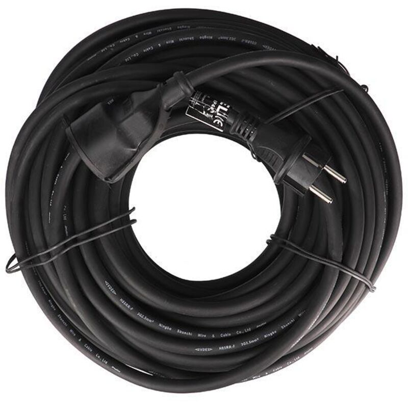 RALLONGE EN CAOUTCHOUC - 10 m - 3G2.5 - TERRE ALLEMANDE