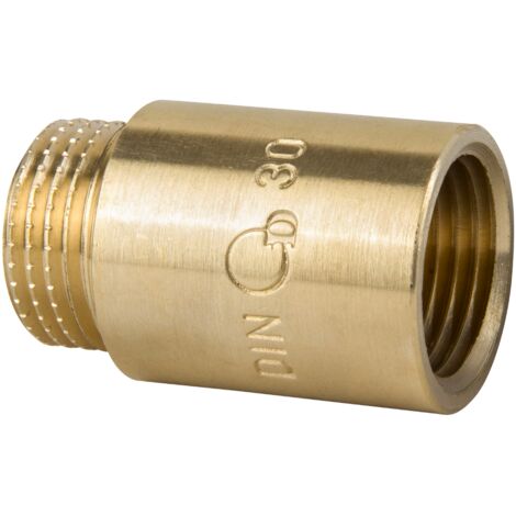 RALLONGE EN LAITON 1/2" x 30 mm