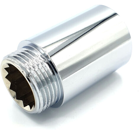 Rallonge en laiton chromé 3/4" 40 mm