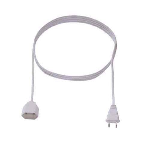 RALLONGE EURO 230V/16A 2M BLANC BACHMANN