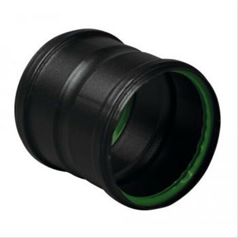 Rallonge FF 120mm conduit pellets émail noir mat diam 80mm